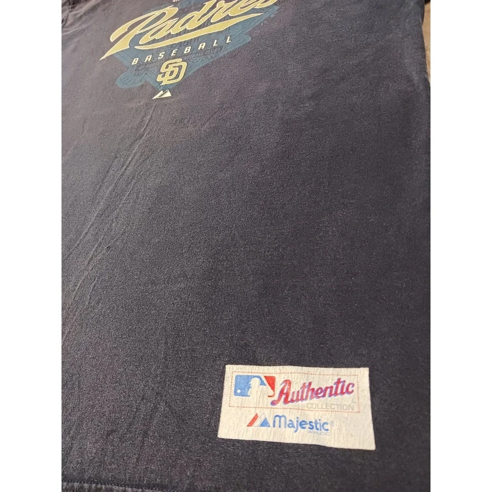 Majestic Athletic San Diego Padres Short-Sleeve T-Shirt Blue Men's Size XL